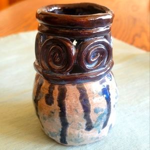 Abstract Art Pottery Vase
